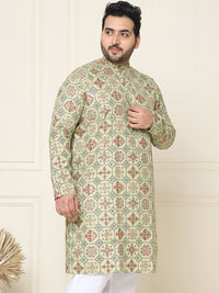 SOJANYA PLUS Motif Etnik Bercetak Kurta