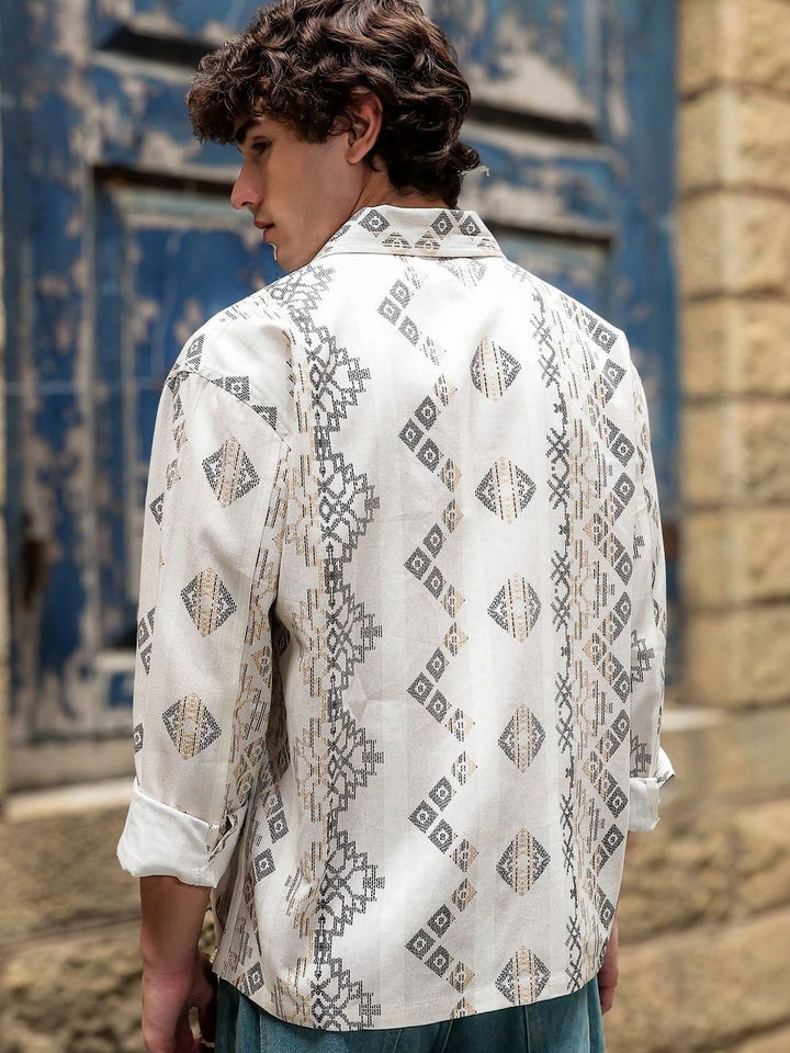 Baju Lengan Panjang Eszett Jazzy Ethnic Motif Cotton
