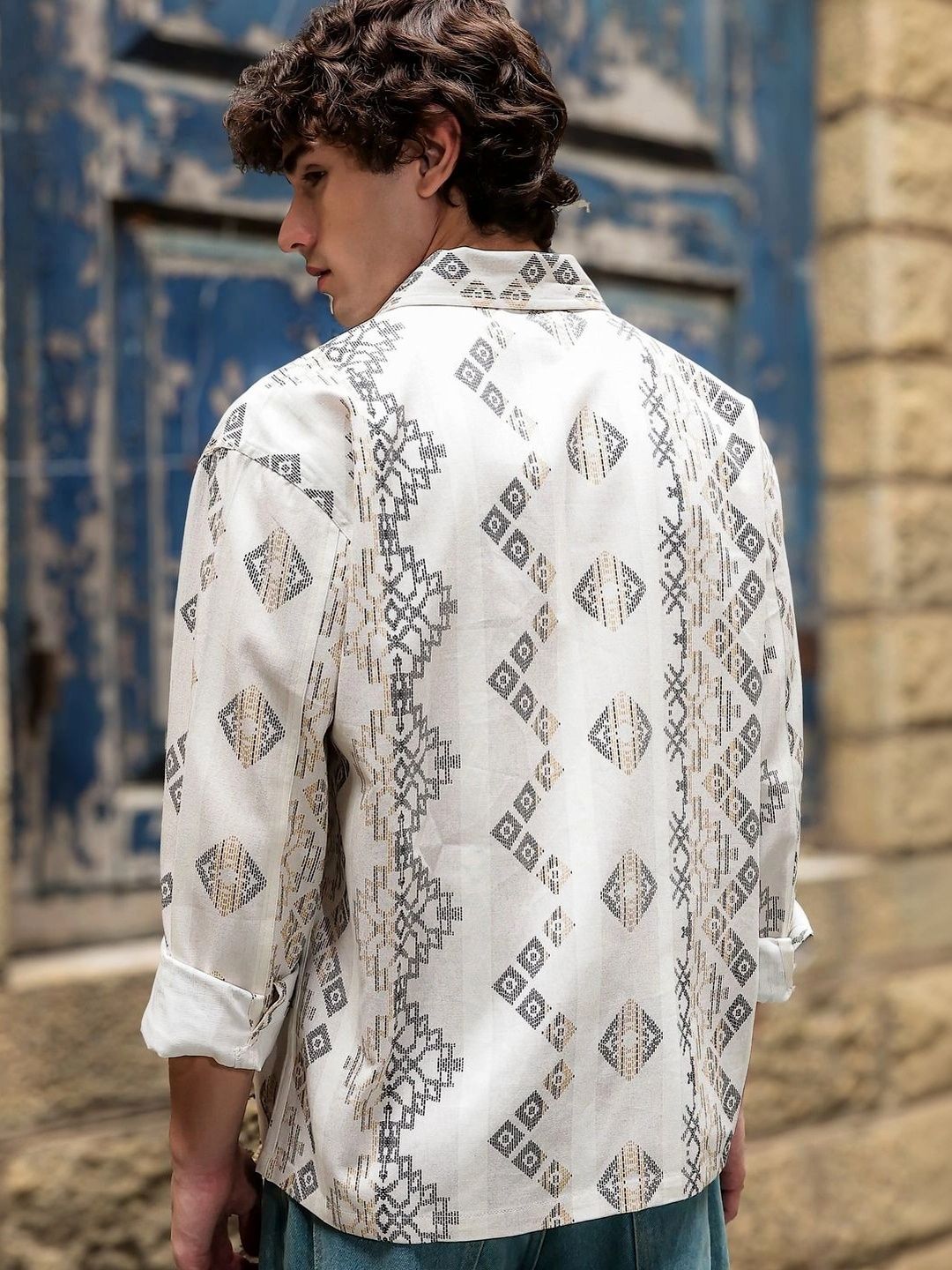 Baju Lengan Panjang Eszett Jazzy Ethnic Motif Cotton