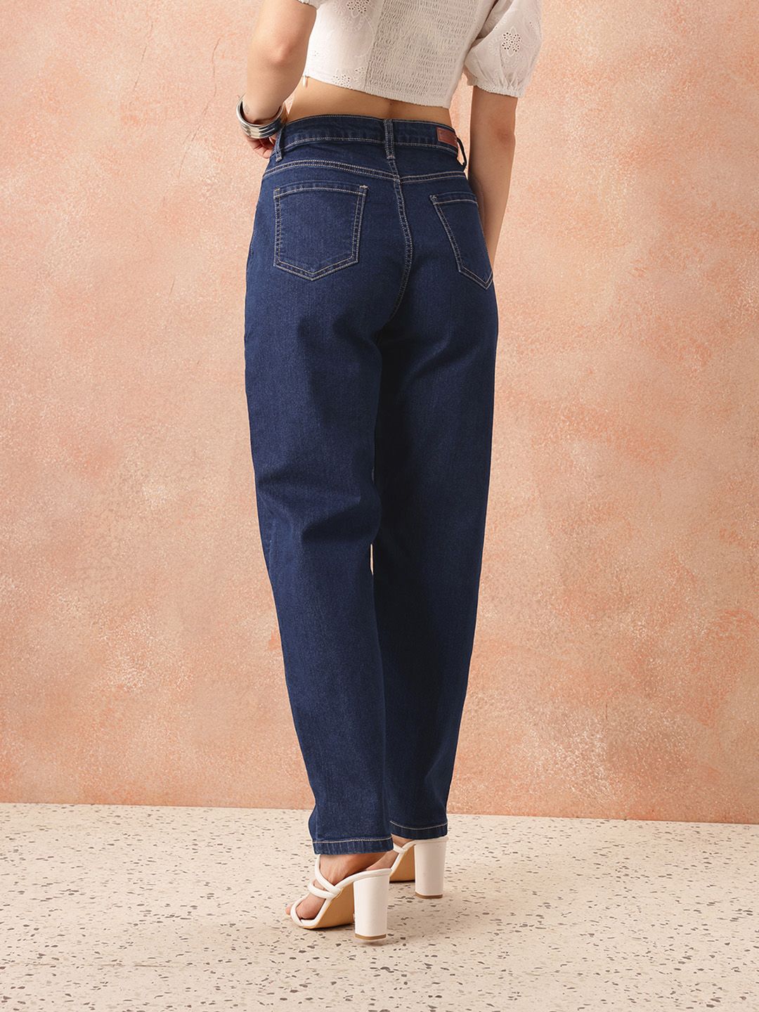 all about you Women Boyfriend Fit High-Rise Stretchable Jeans
