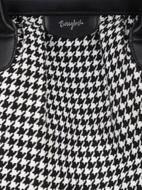 Berrylush Checked Structured Handheld Bag