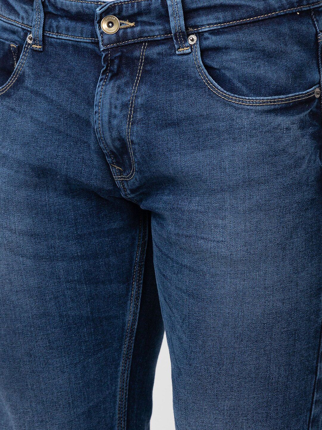 SPYKAR Men Relaxed Fit Light Fade Stretchable Cotton Jeans