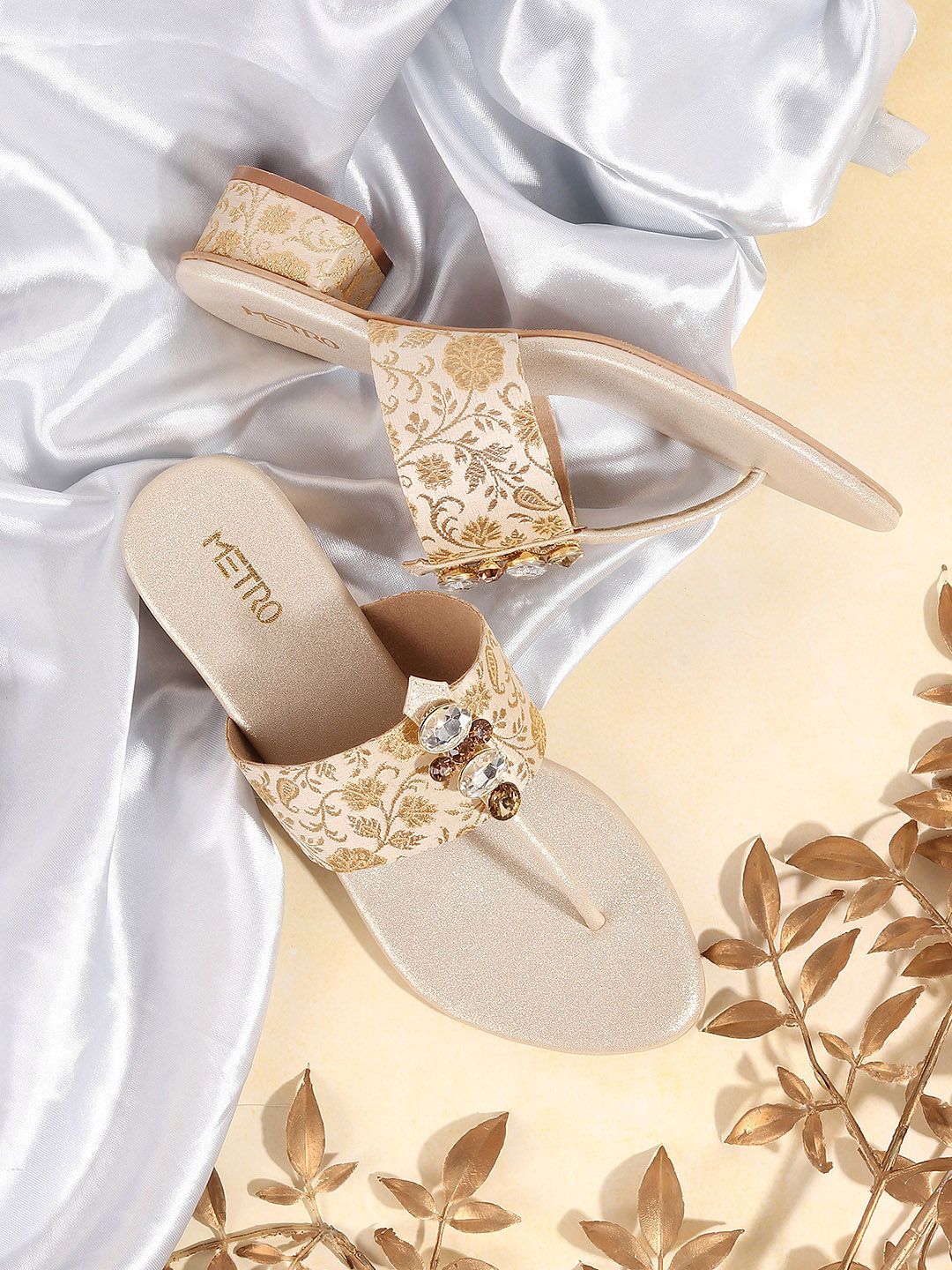 Metro Embellished Block Heels