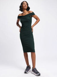 DressBerry Twists & Turns Off-Shoulder Bodycon Dress