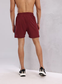HRX by Hrithik Roshan Men Mid-Rise Colourblocked Detail Rapid-Dry Running Shorts