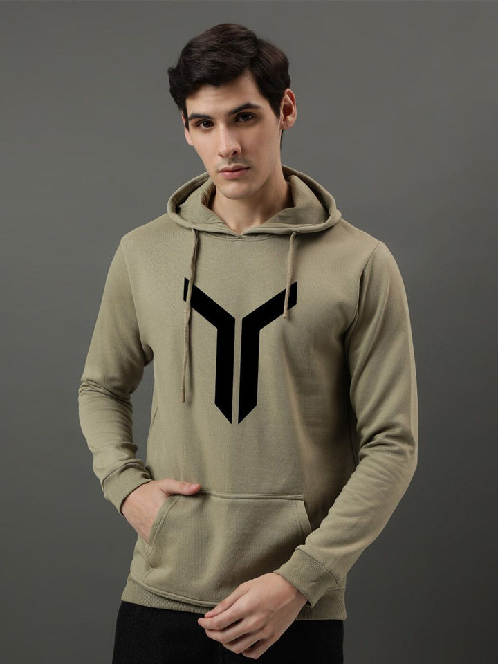 ADRO Graphic Printed Cotton Hooded Sweatshirt