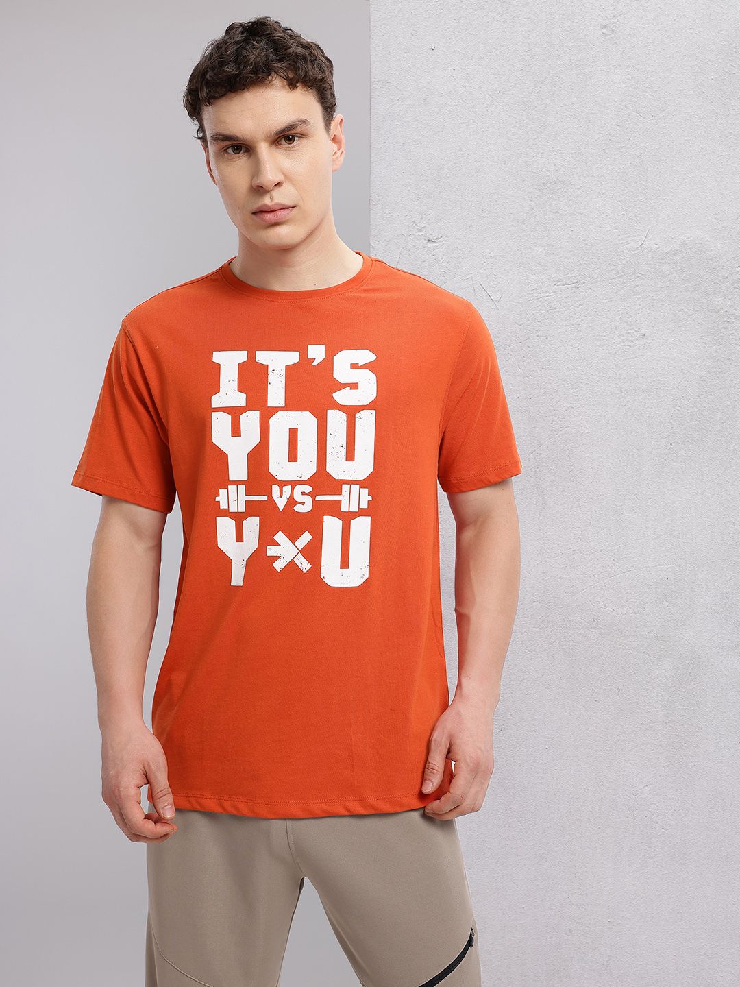 HRX by Hrithik Roshan Typography Printed Training T-shirt