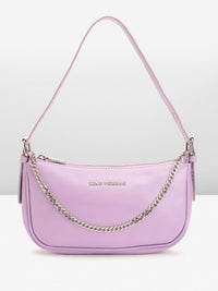 Lino Perros Textured Structured Shoulder Bag With Chain Detail