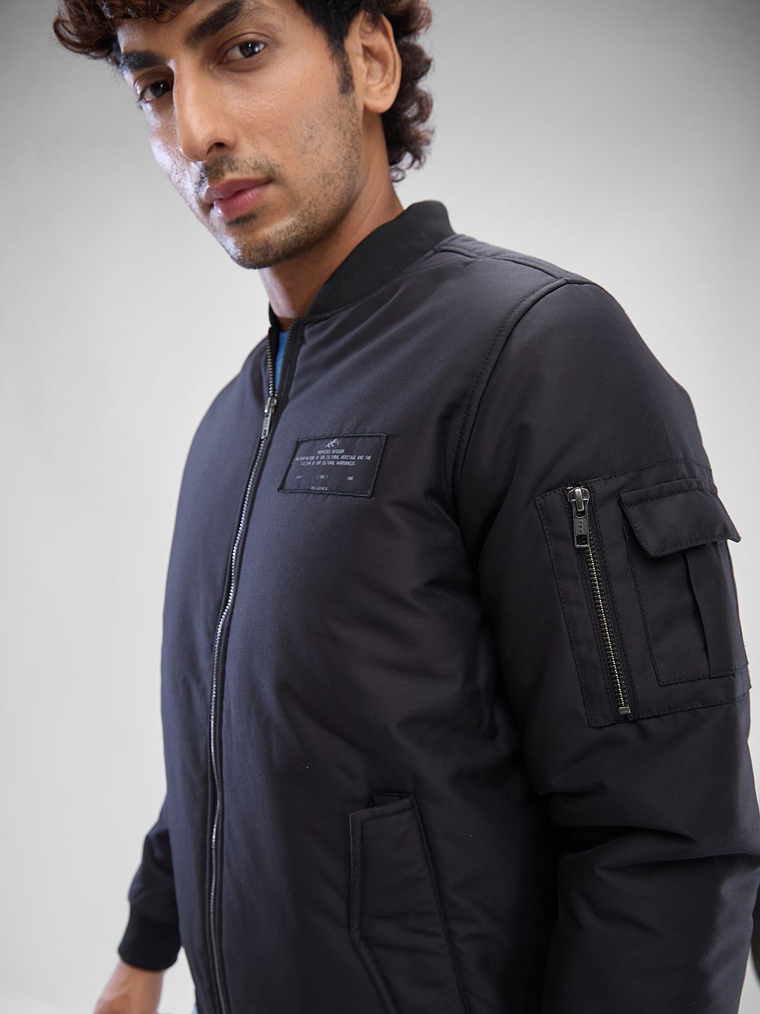 SPYKAR Men Solid Full Sleeve Regular Bomber Jacket