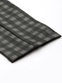 The Indian Garage Co. X Luxe Men Checked Slim Fit Trousers
