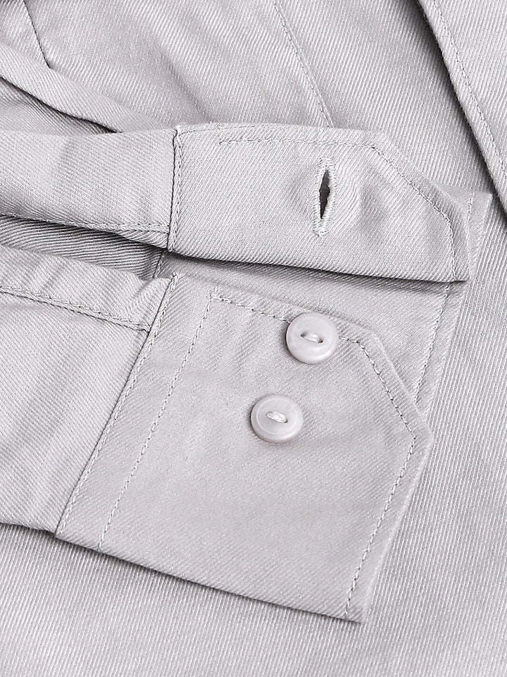 Thomas Scott Cotton Twill Classic Slim Fit Opaque Casual Shirt