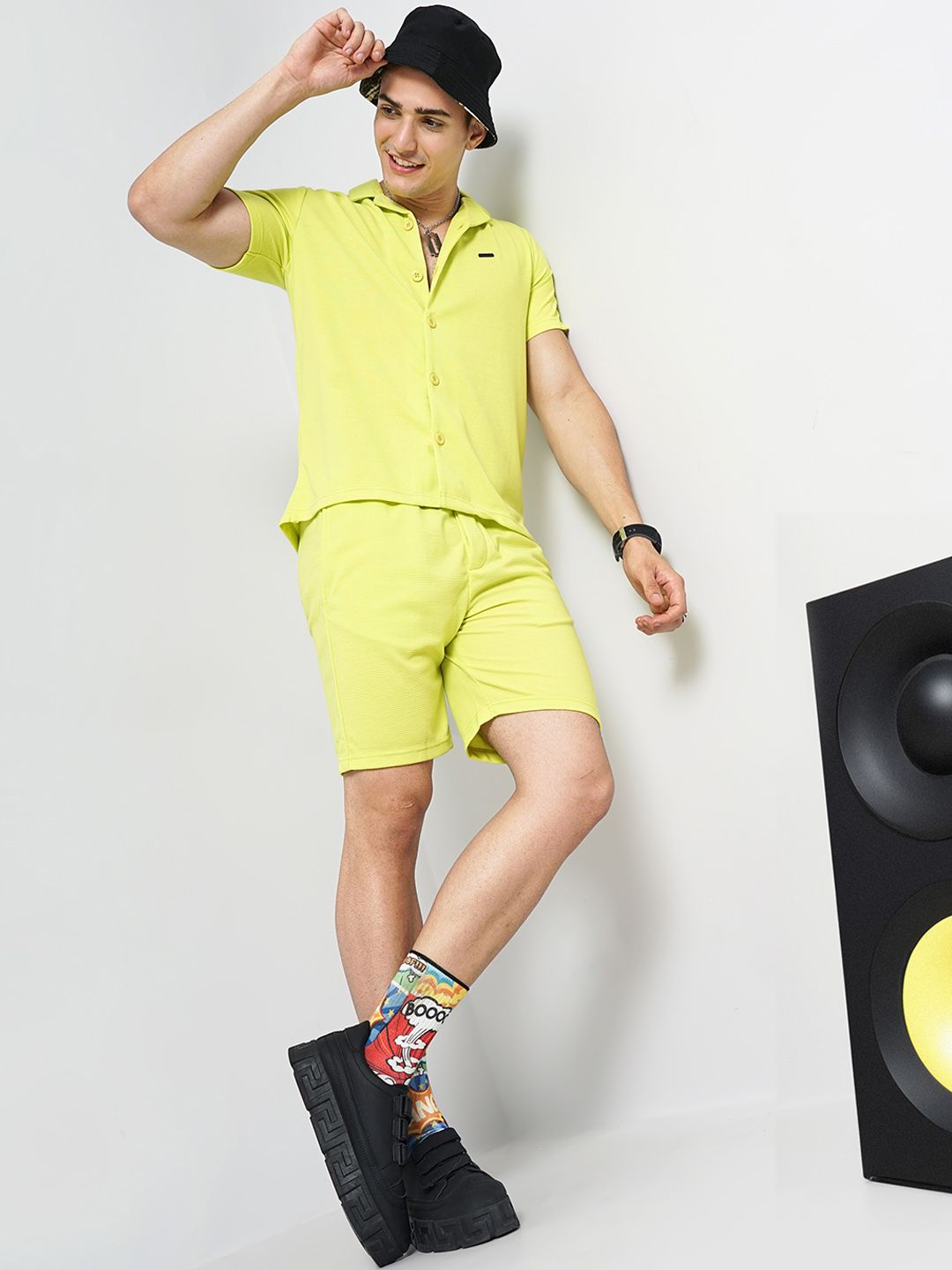 The Indian Garage Co Short Sleeves Shirt With Shorts Co-Ord
