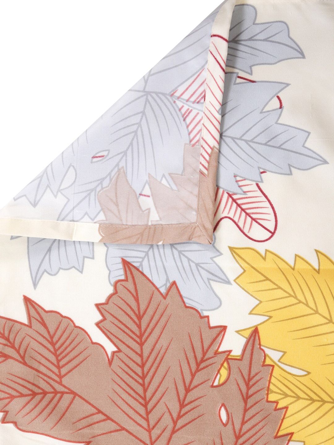 KLOTTHE White & Yellow Floral 300 TC 1 Double King Bedsheet with 2 Pillow Covers