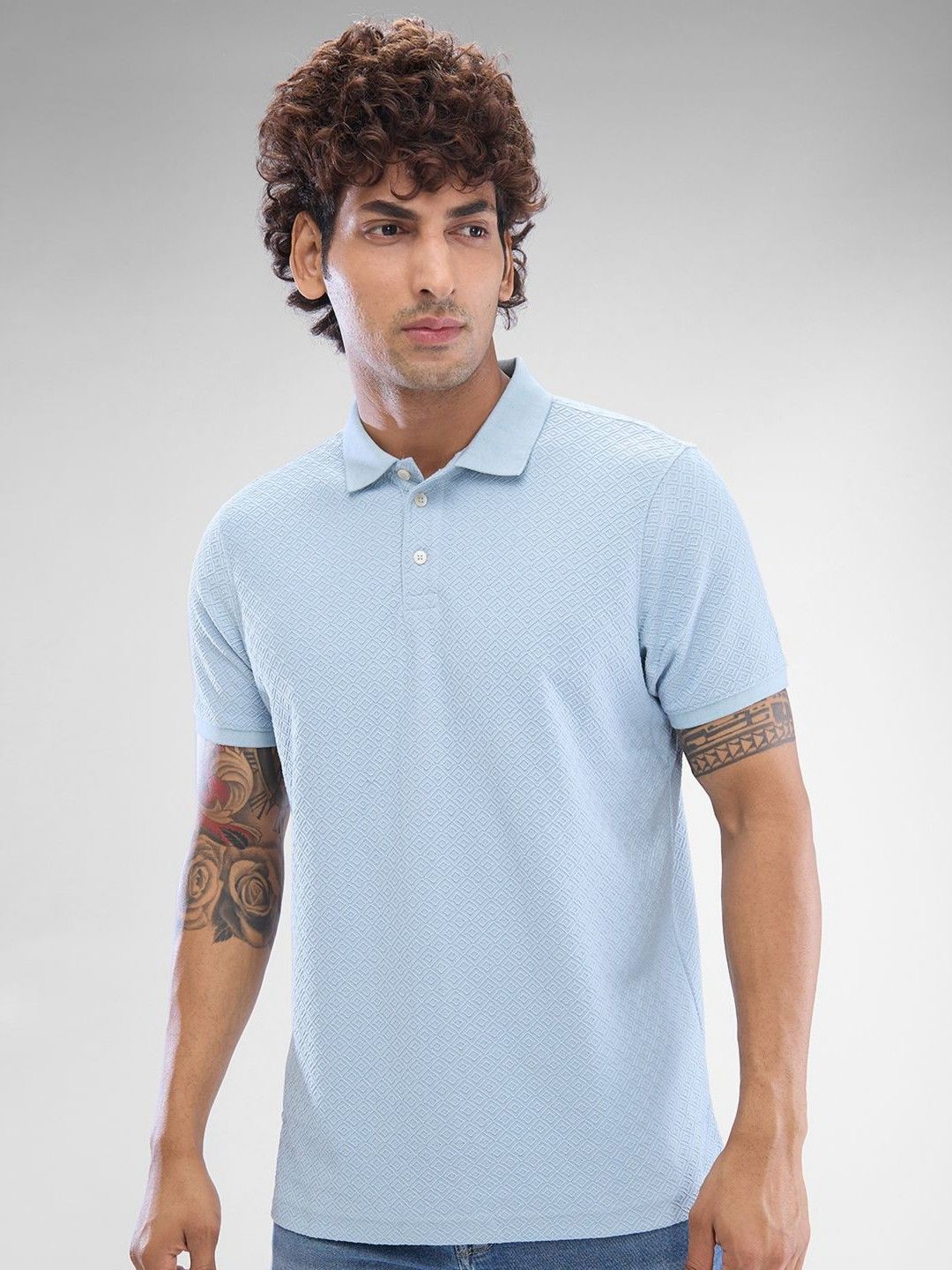 SPYKAR Men Polo Collar Solid  Slim Fit T-Shirt