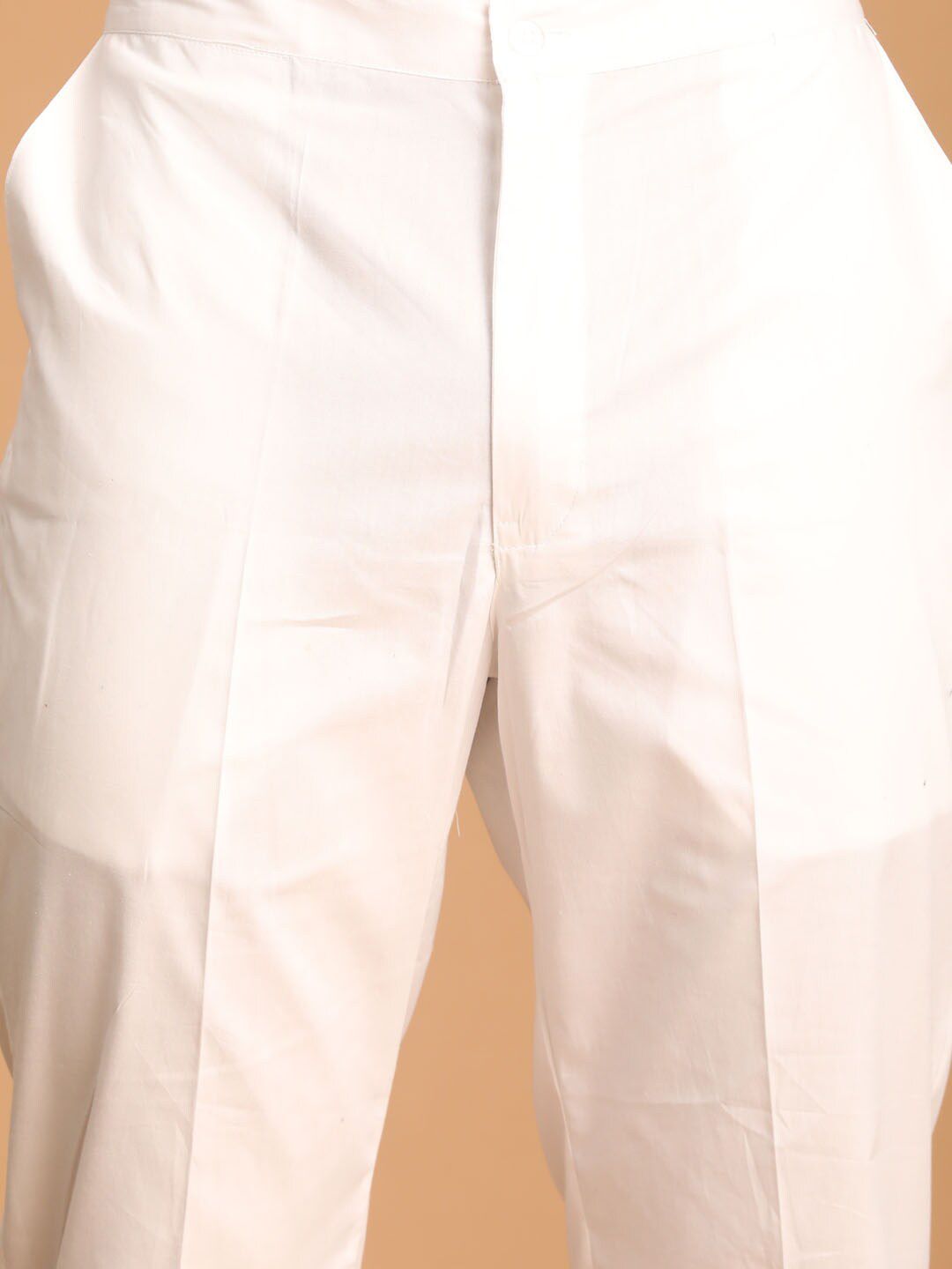 VASTRAMAY Striped Thread Work Kurta with Pyjamas