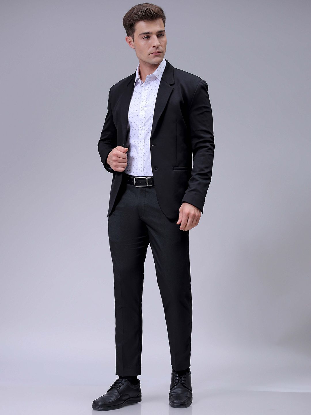 The Indian Garage Co. X Luxe Men Slim Fit  Checked Formal Trousers