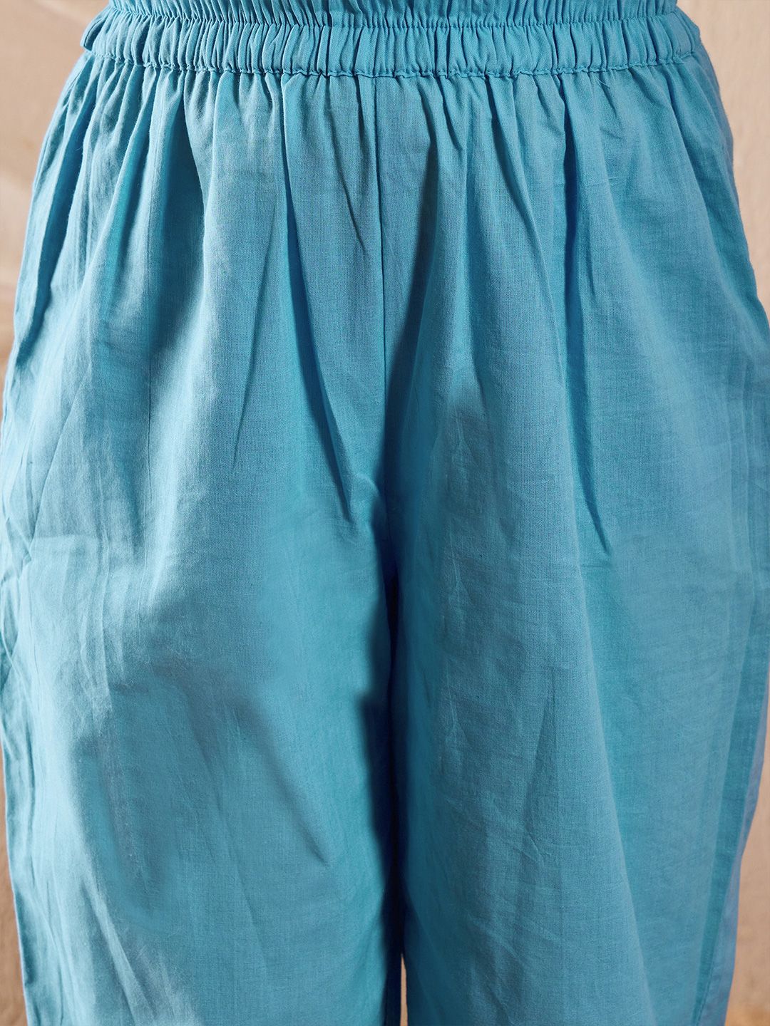 pspeaches Girls Floral Embroidered Empire Gotta Patti Kurta with Pyjamas & With Dupatta