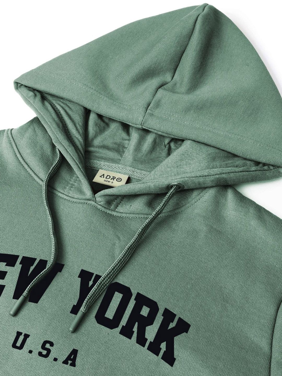 ADRO Men Printed Hooded Pullover Sweatshirt