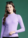 DressBerry High Neck Fitted Top