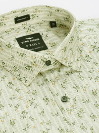 Park Avenue Men Super Slim Fit Floral Opaque Printed Pure Cotton Formal Shirt With Pocket