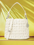DressBerry Textured Structured Handheld Bag