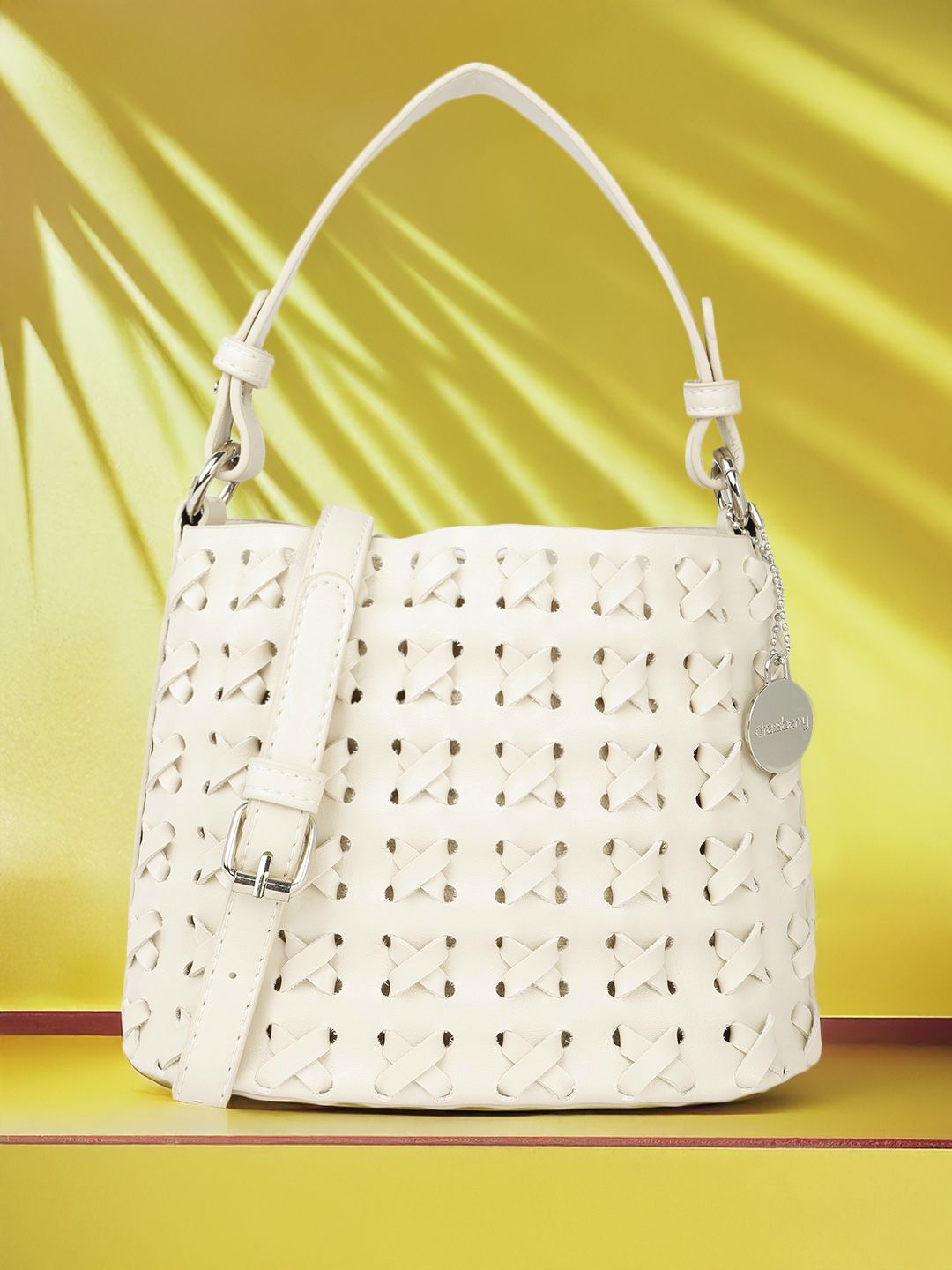 DressBerry Textured Structured Handheld Bag