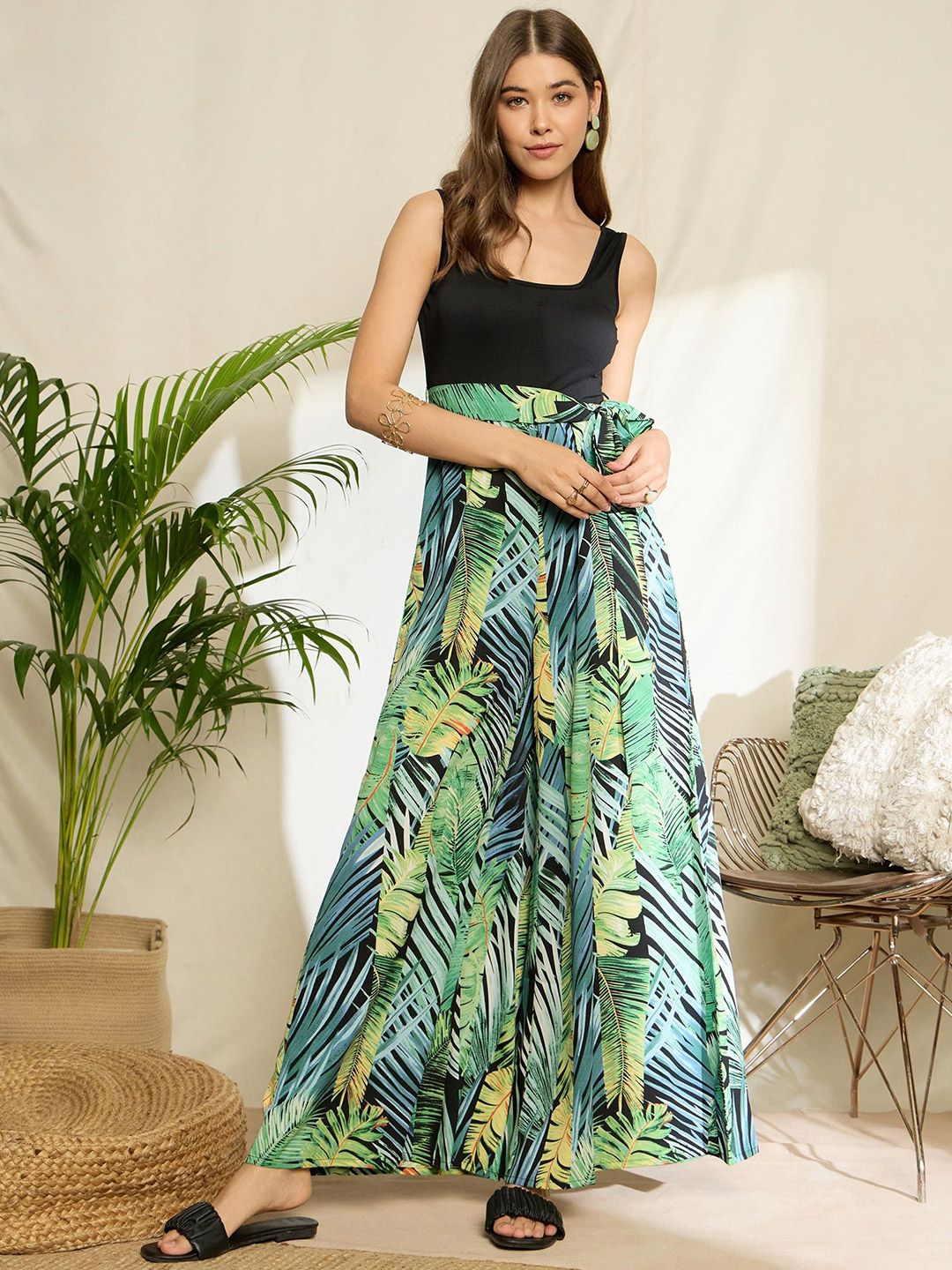 Berrylush Women Printed Basic Jumpsuit