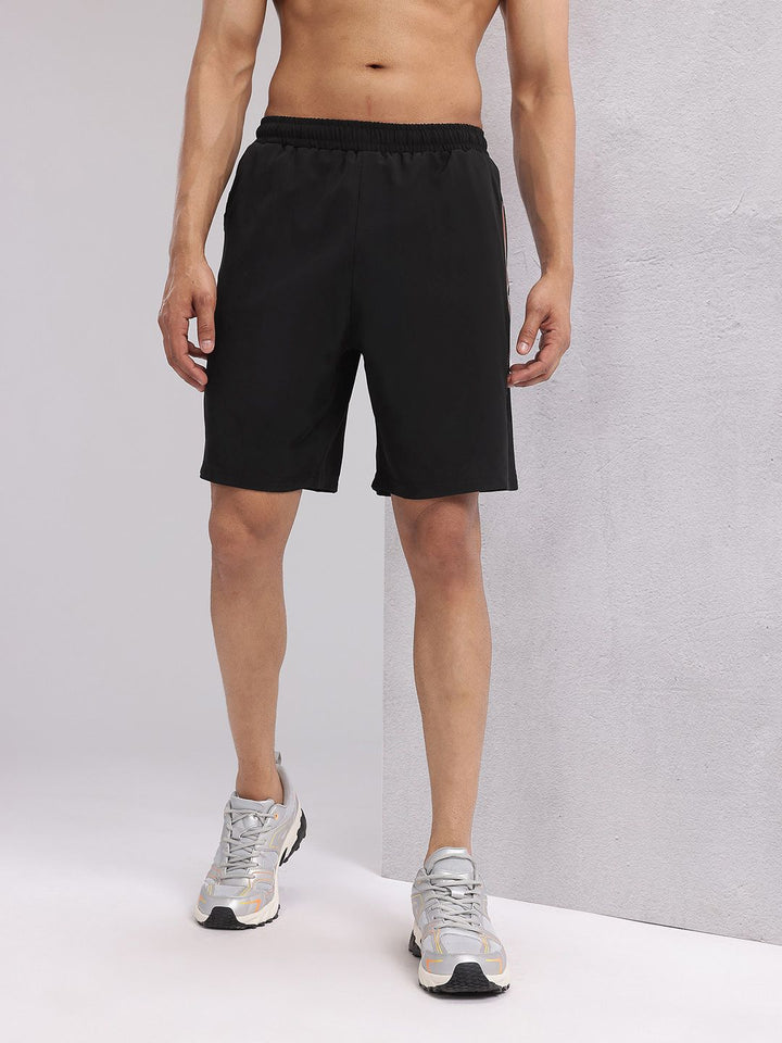 HRX by Hrithik Roshan Men Brand Logo Print Mid-Rise Training Shorts