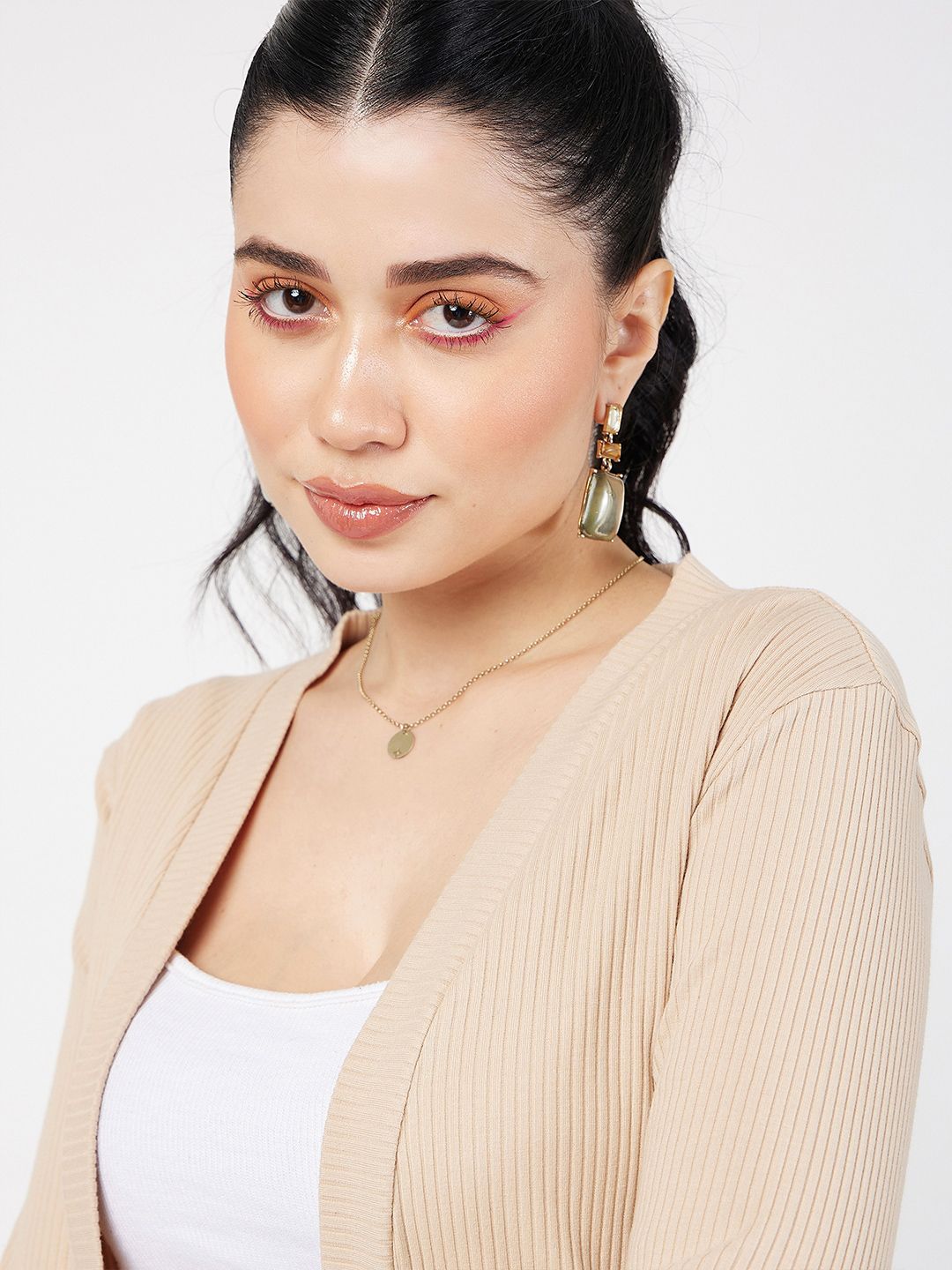 SASSAFRAS Open Front Longline Shrug