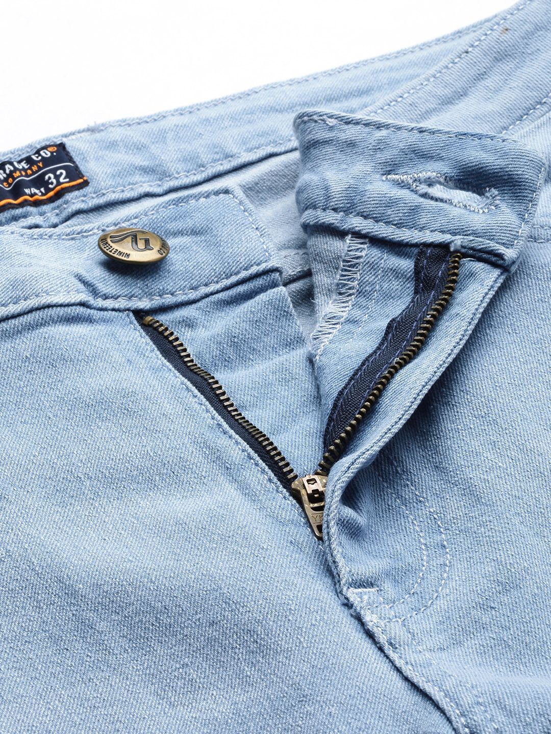 The Indian Garage Co Men Bootcut Stretchable Jeans