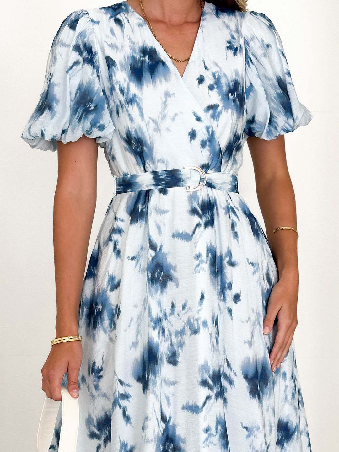 all about you Women Floral Print Fit & Flare Midi Dress