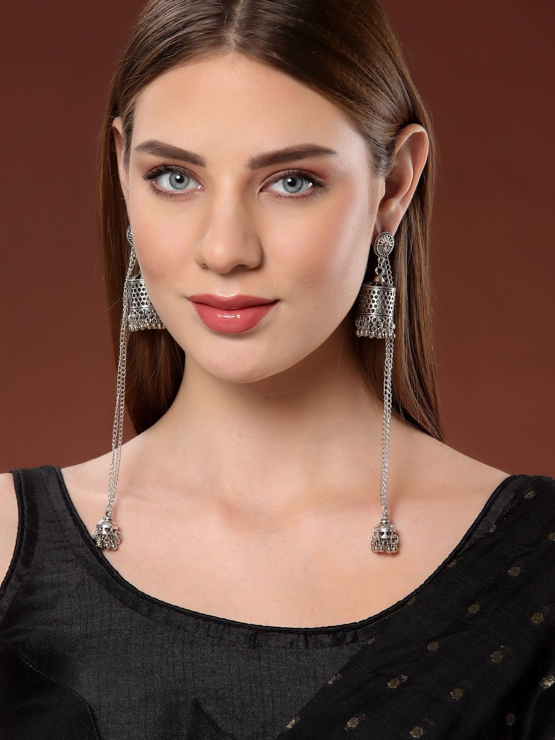 PANASH Contemporary Jhumkas Earrings