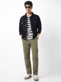 Urbano Fashion Men Regular Fit Solid Cargo Chino Pant with 6 Pockets Stretchable