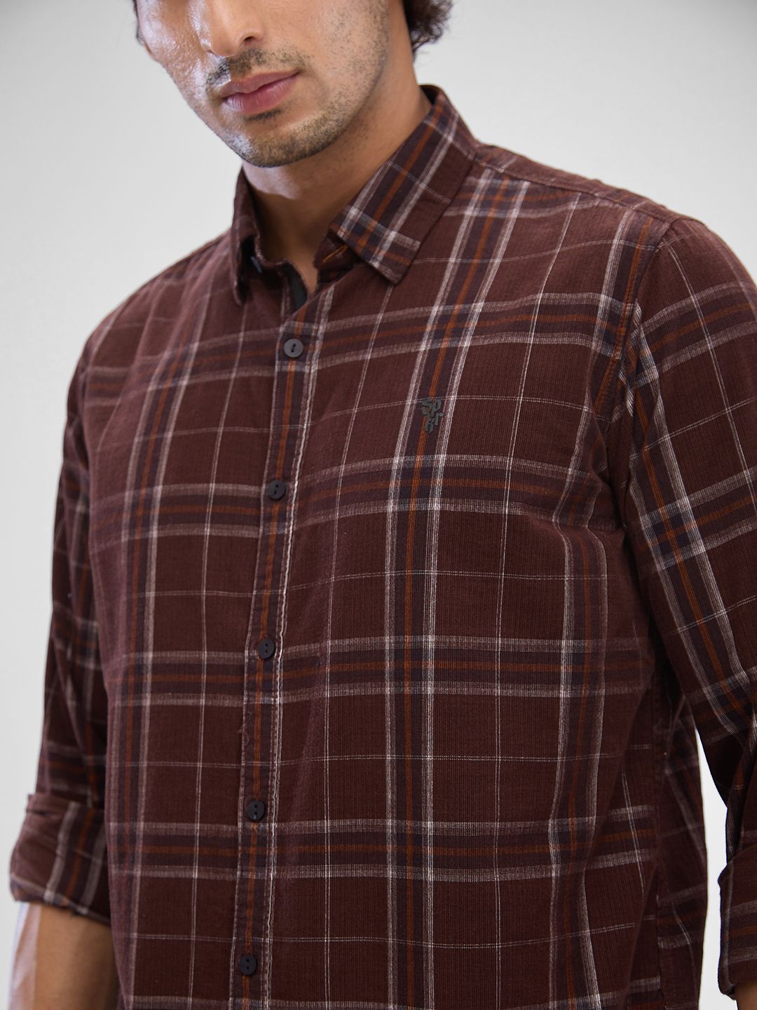 SPYKAR Men Slim Fit Tartan Checks Opaque Checked Casual Shirt