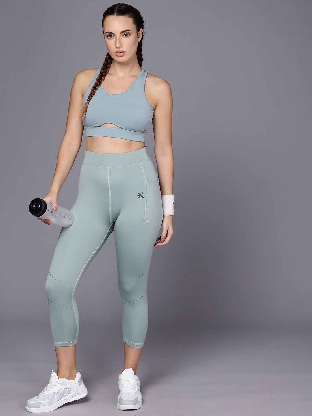 HRX by Hrithik Roshan Women PERFORMANCEBONDED Rapid-Dry Running Tights AW24_W_TG_KRS001_03