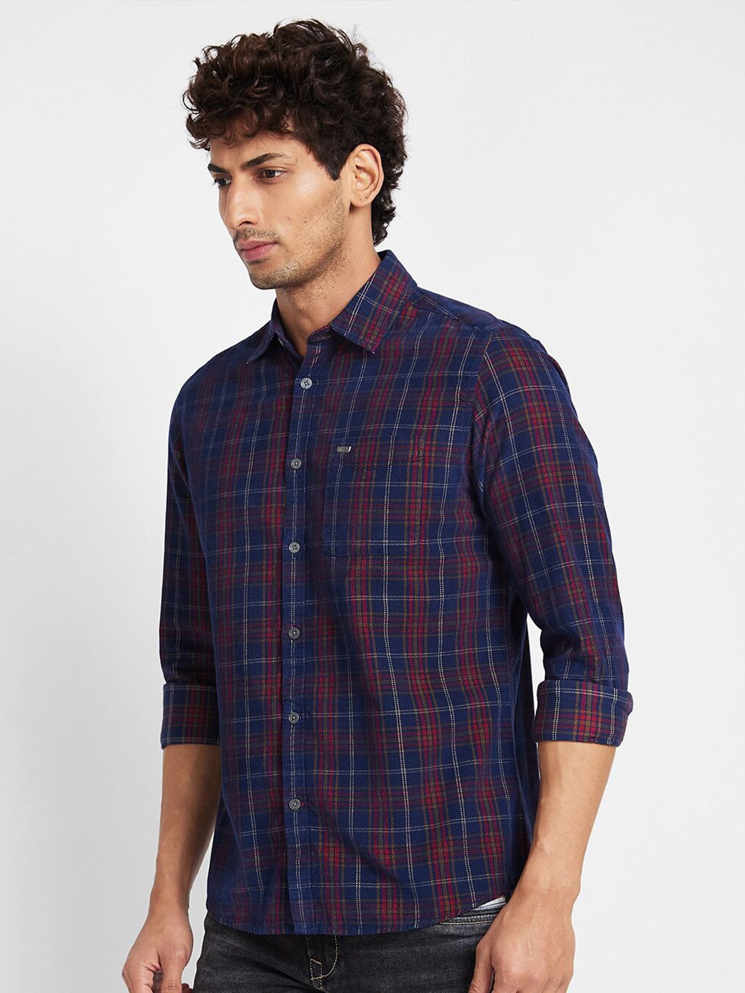 Being Human Slim Fit Tartan Checked Casual Shirt