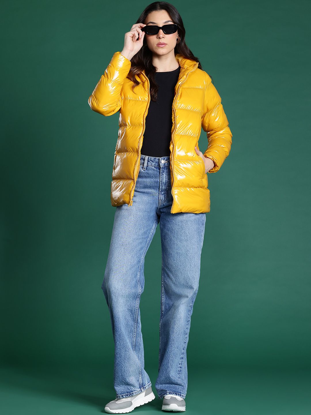 DressBerry Longline Hooded Puffer Jacket