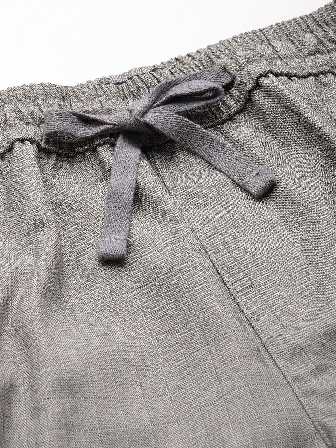 The Indian Garage Co Men Regular Fit Pleated Trousers