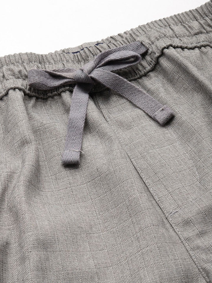 The Indian Garage Co Men Regular Fit Pleated Trousers