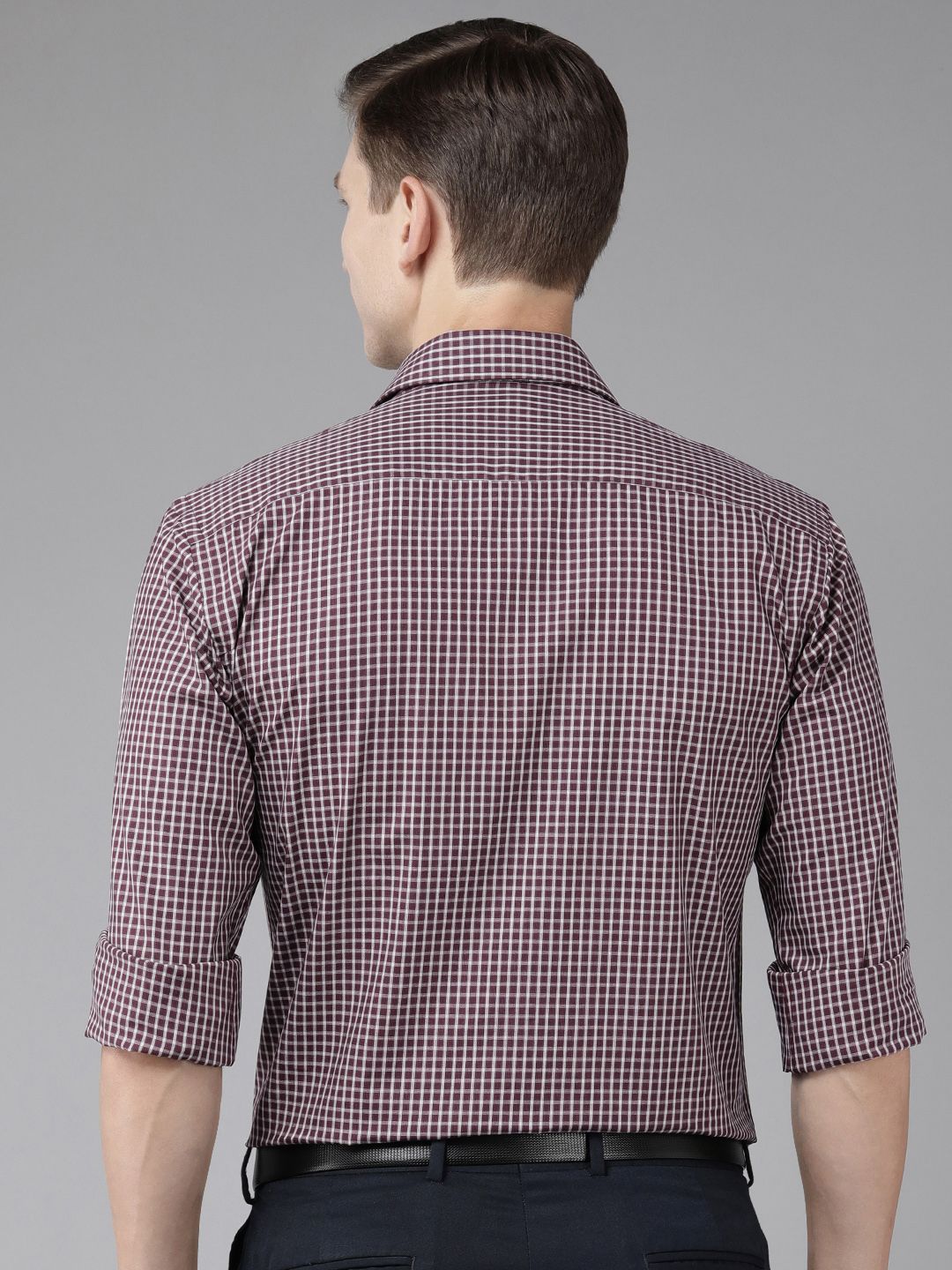 Park Avenue Slim Fit Checked Pure Cotton Formal Shirt