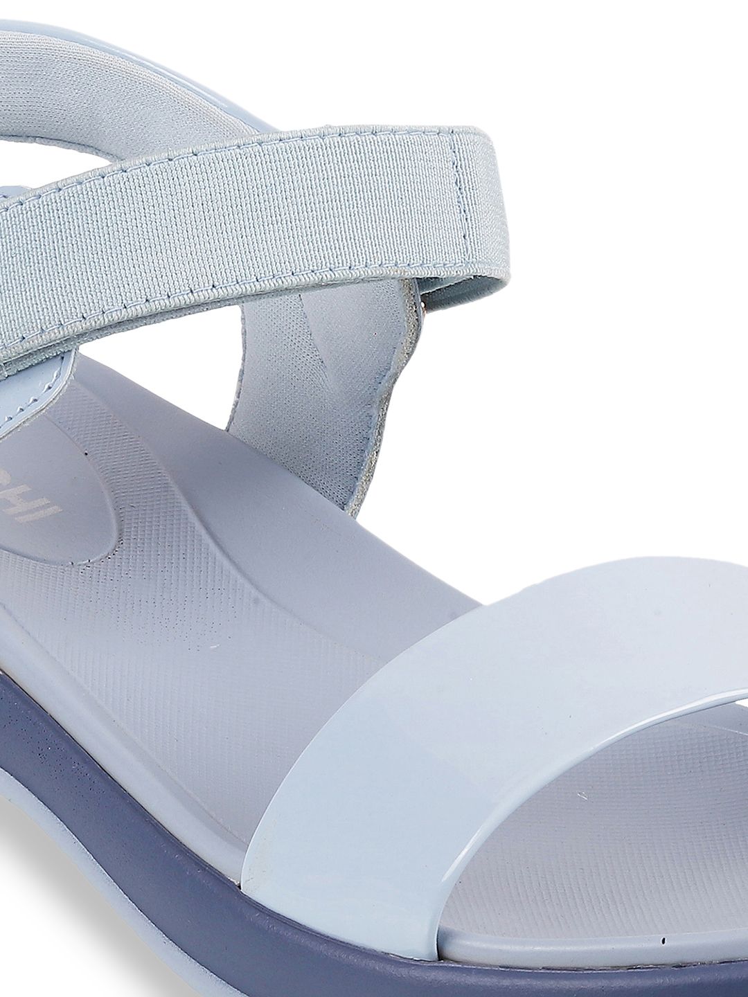 Mochi Women Blue Solid Heels