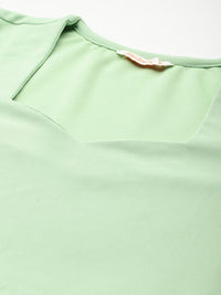 DressBerry Sweetheart Neck Puff Sleeve A-Line Dress