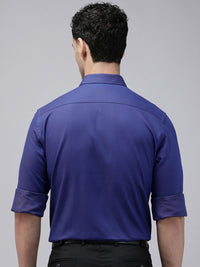 Park Avenue Opaque Self Design Textured Pure Cotton Formal Shirt