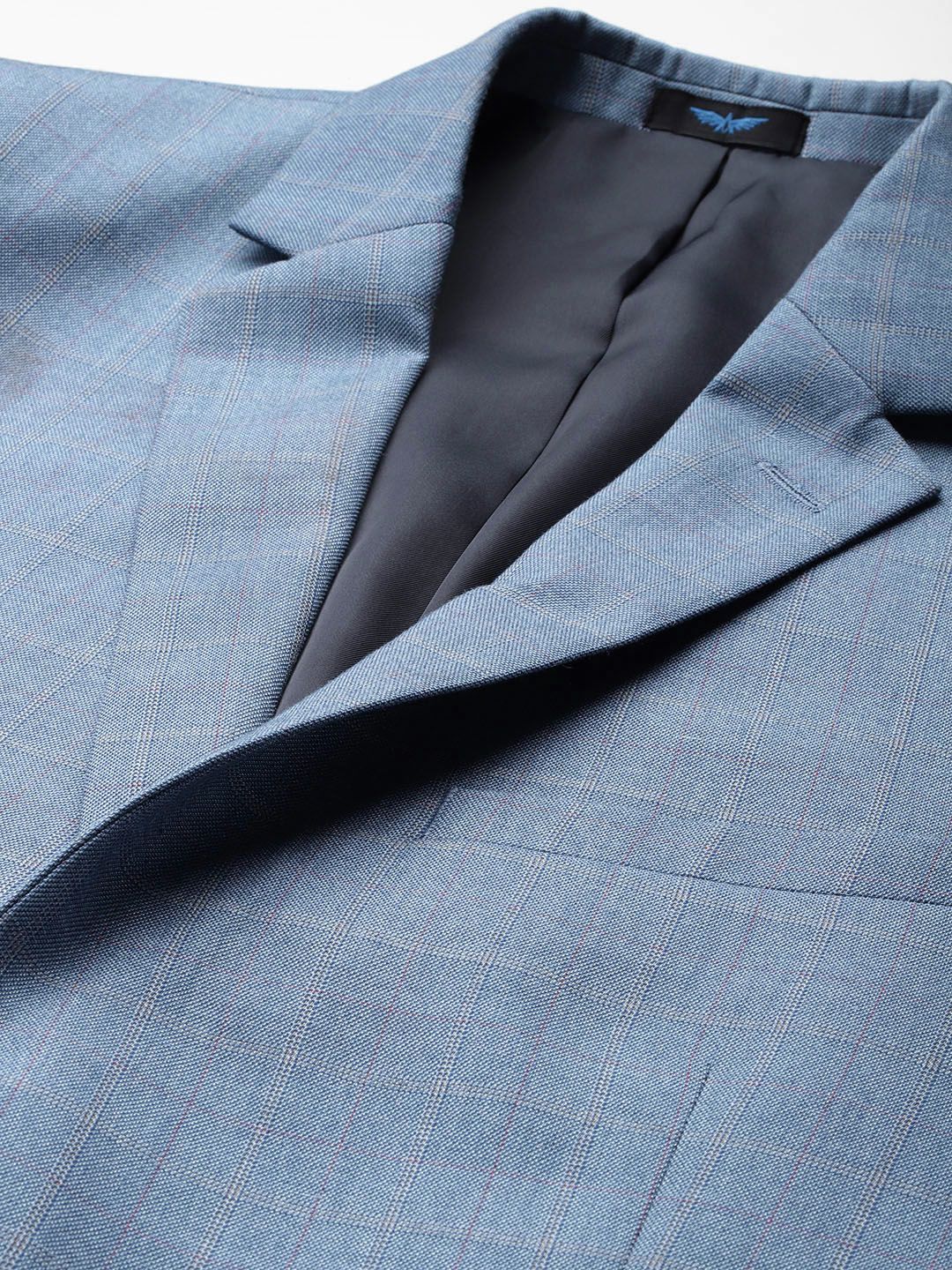 Park Avenue Slim Fit Checked Blazer & Trousers With Waistcoat