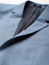 Park Avenue Slim Fit Checked Blazer & Trousers With Waistcoat