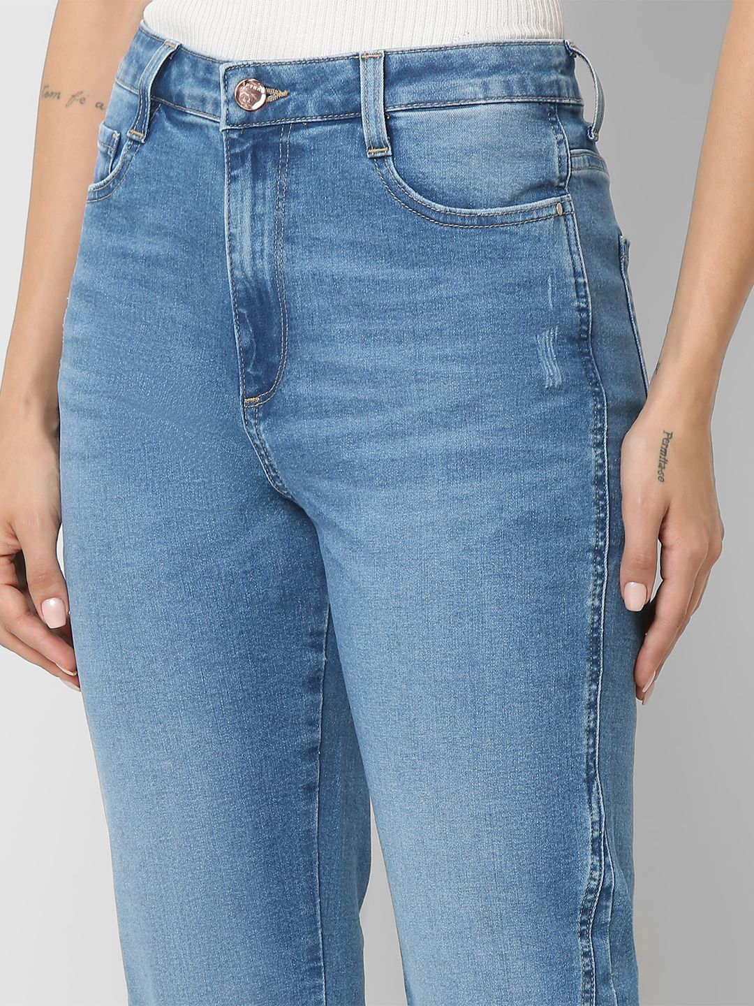 SPYKAR Women Bootcut High-Rise Light Fade Stretchable Jeans