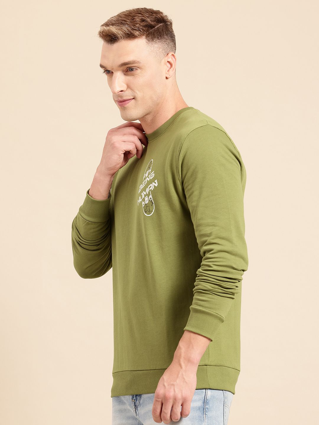 Being Human Men Pure Cotton Sweatshirt