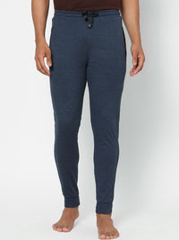 Sweet Dreams Men Navy Blue Mid Rise Cotton Lounge Joggers