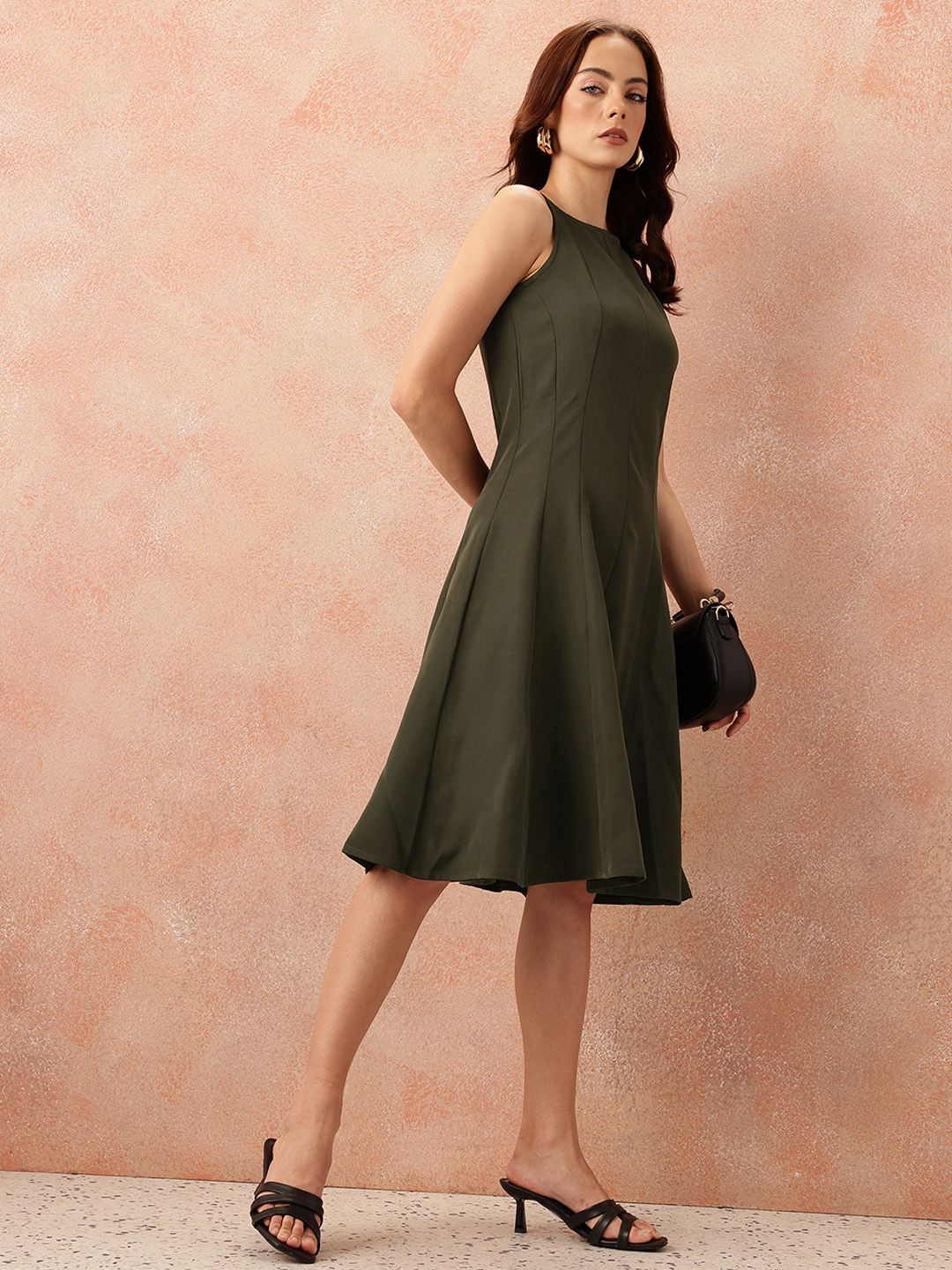 all about you Panelled A-Line Dress