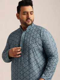 SOJANYA PLUS Men Geometric Printed Kurta